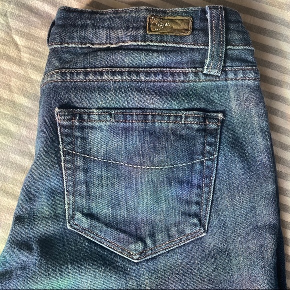 Paige Petite: Blue Heights Low Rise Skinny Leg 27 - Picture 3 of 5